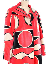 Louis Feraud Geometric Evening Coat Jacket arcadeshops.com