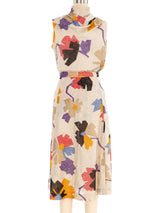 Floral Lurex Three Piece Ensemble Suit arcadeshops.com