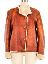 Jil Sander Shearling Leather Jacket Jacket arcadeshops.com