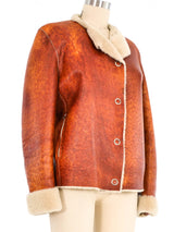 Jil Sander Shearling Leather Jacket Jacket arcadeshops.com