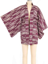 Eggplant Shibori Haori Kimono Jacket arcadeshops.com