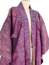 Purple Jacquard Kimono Jacket arcadeshops.com