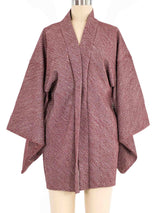 Maroon Shibori Haori Kimono Jacket arcadeshops.com