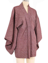 Maroon Shibori Haori Kimono Jacket arcadeshops.com