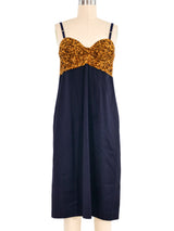 Dries Van Noten Sequin Accented Slip Dress Dress arcadeshops.com