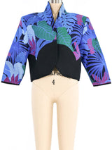 Quilted Floral Thai Silk Jacket Jacket arcadeshops.com