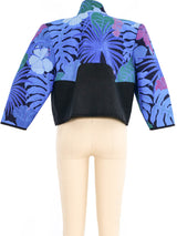 Quilted Floral Thai Silk Jacket Jacket arcadeshops.com