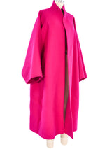 1980s Calvin Klein Magenta Overcoat Outerwear arcadeshops.com