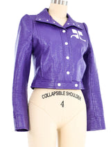 Courreges Purple Vinyl Jacket Jacket arcadeshops.com