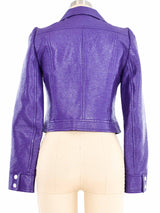 Courreges Purple Vinyl Jacket Jacket arcadeshops.com