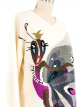 Krizia Butterfly "Miss Krizia" Sweater Dress Dress arcadeshops.com