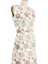 1960s Sleeveless Brocade Maxi Gown Dress arcadeshops.com