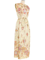 1960s Metallic Maxi Gown Dress arcadeshops.com