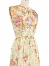 1960s Metallic Maxi Gown Dress arcadeshops.com