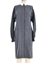 1980s Gucci Wool Flannel Dress Dress arcadeshops.com
