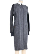 1980s Gucci Wool Flannel Dress Dress arcadeshops.com