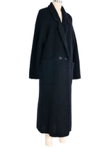 Black Knit Oversized Duster Outerwear arcadeshops.com