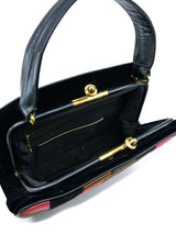 1960s Harry Rosenfeld Velour Checkerboard Bag Accessory arcadeshops.com