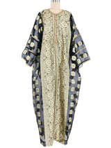 Jay Morley For Fern Violette Sheer Black Metallic Caftan Dress arcadeshops.com