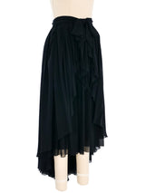 Chanel Silk Chiffon Ruffle Skirt Bottom arcadeshops.com