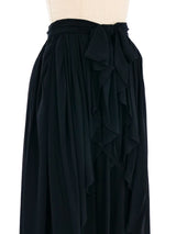 Chanel Silk Chiffon Ruffle Skirt Bottom arcadeshops.com