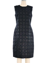 Prada Metallic Brocade Sheath Dress Dress arcadeshops.com