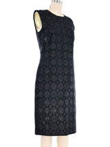 Prada Metallic Brocade Sheath Dress Dress arcadeshops.com