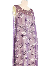 1998 Chanel Sheer Overlay Floral Dress Ensemble Suit arcadeshops.com