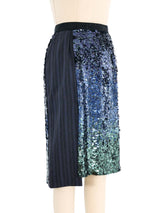 Louis Vuitton Sequin Embellished Pinstripe Skirt Bottom arcadeshops.com