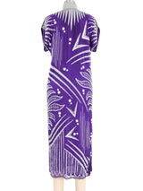 Indian Bead Embellished Metallic Silk Dress Dress arcadeshops.com