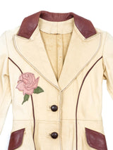 Rare 1960s East West Musical Instruments Leather Blazer Jacket arcadeshops.com