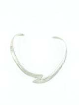 Sterling Silver Zig Zag Collar Necklace Jewelry arcadeshops.com