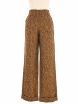 Bottega Veneta Tweed Wide Leg Trousers Bottom arcadeshops.com