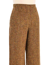 Bottega Veneta Tweed Wide Leg Trousers Bottom arcadeshops.com