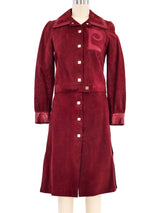 Pierre Cardin Suede Skirt Suit Suit arcadeshops.com