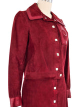 Pierre Cardin Suede Skirt Suit Suit arcadeshops.com