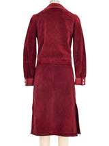 Pierre Cardin Suede Skirt Suit Suit arcadeshops.com
