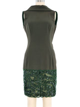 Valentino Cowl Back Embellished Shift Dress Dress arcadeshops.com