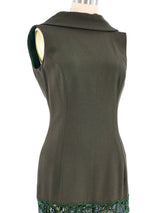 Valentino Cowl Back Embellished Shift Dress Dress arcadeshops.com