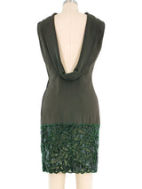 Valentino Cowl Back Embellished Shift Dress Dress arcadeshops.com