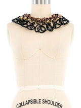 1960s Beaded Plastic Ring Collar Jewelry arcadeshops.com