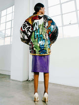 2019 Celine x Christian Marclay Cartoon Graphic Jacket