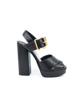 Prada Leather Platform Heels, 37.5 Accessory arcadeshops.com