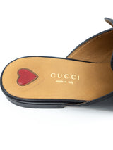 Gucci Princetown Embroidered Leather Slippers, 36.5 Accessory arcadeshops.com