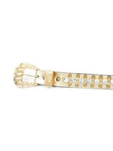 Gold Rhinestone Studded Western Belt Accessory arcadeshops.com