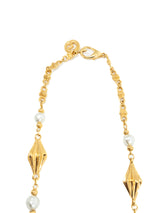 St John Goldtone Pearl Bead Necklace Jewelry arcadeshops.com