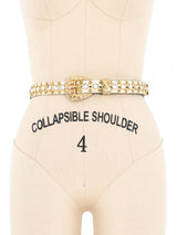 Gold Rhinestone Studded Western Belt Accessory arcadeshops.com