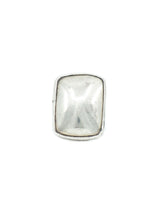 Modernist Sterling Oversized Rectangle Ring Jewelry arcadeshops.com
