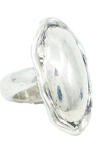 Modernist Oversized Sterling Oval Ring Jewelry arcadeshops.com