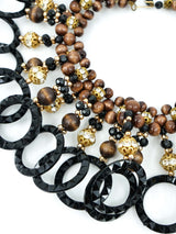 1960s Beaded Plastic Ring Collar Jewelry arcadeshops.com